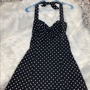Polka Dot Halter Dress